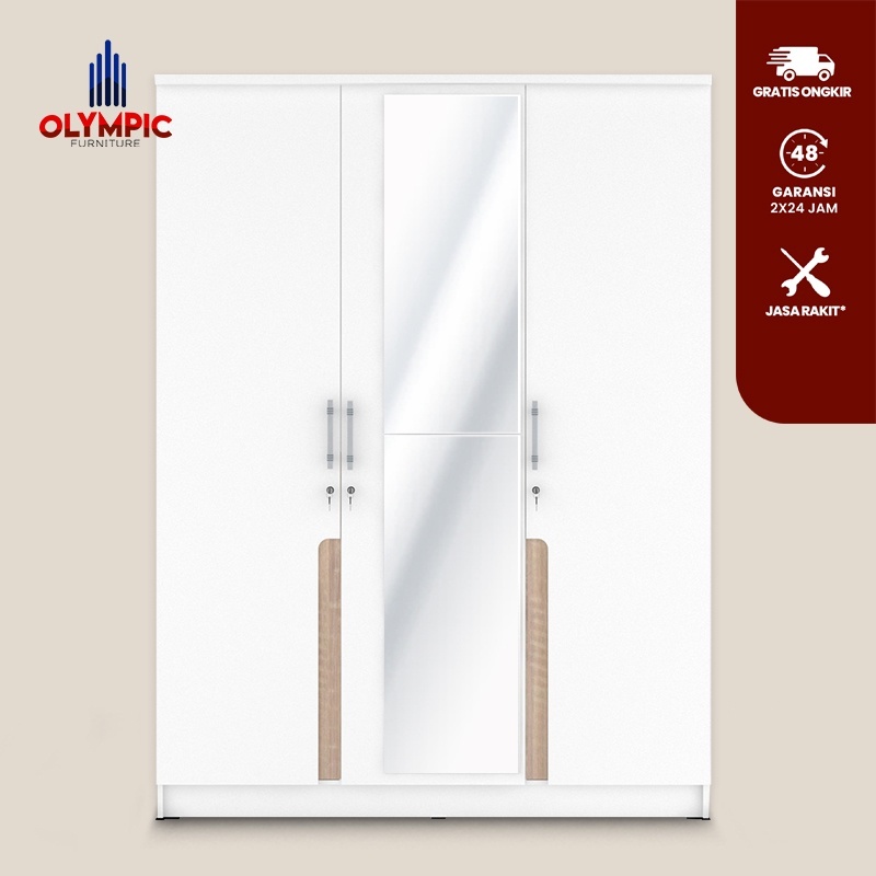 Studi Kasus Pengecatan Ulang Lemari Pakaian Tiga Pintu Gaya Vintage